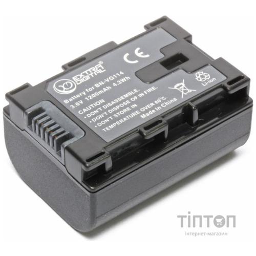 Акумулятор до фото/відео EXTRADIGITAL JVC BN-VG114 (chip) (BDJ1310)