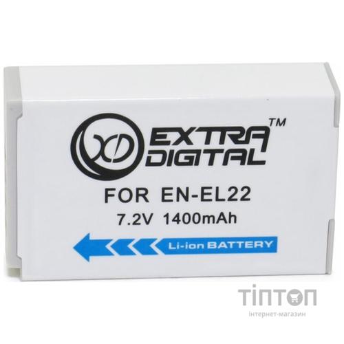 Акумулятор до фото/відео EXTRADIGITAL Nikon EN-EL22 (BDN2683)