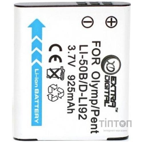 Акумулятор до фото/відео EXTRADIGITAL Olympus Li-50B, Pentax D-Li92 (BDO2539)