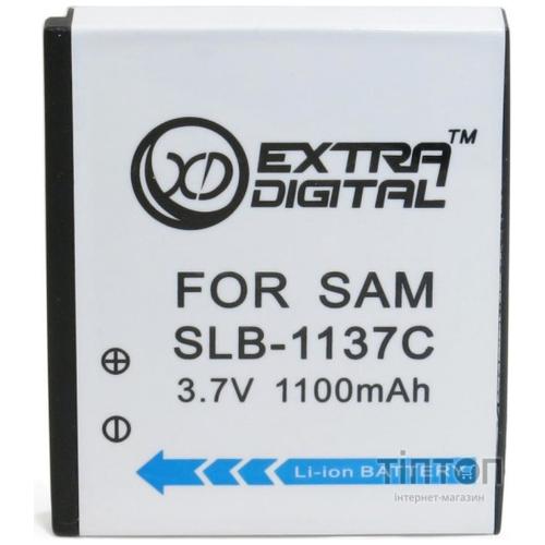 Акумулятор до фото/відео EXTRADIGITAL Samsung SLB-1137C, Li-ion, 1100 mAh (DV00DV1326)