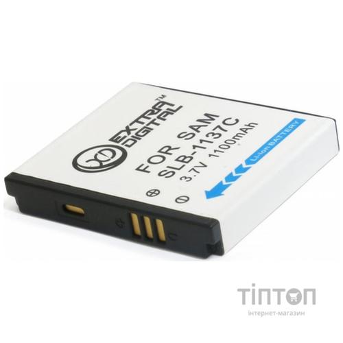 Акумулятор до фото/відео EXTRADIGITAL Samsung SLB-1137C, Li-ion, 1100 mAh (DV00DV1326)