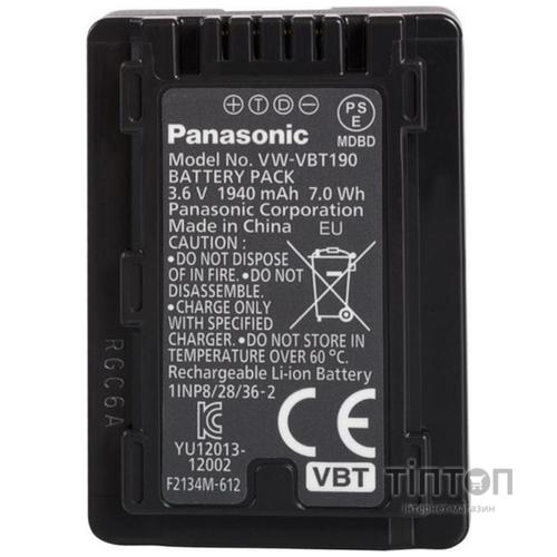 Акумулятор до фото/відео Panasonic VW-VBT190E-K