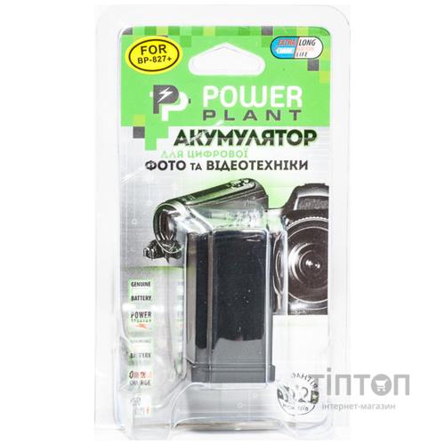 Акумулятор до фото/відео PowerPlant Canon BP-827 Chip (DV00DV1262)