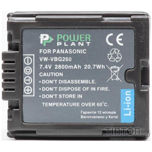 Акумулятор до фото/відео PowerPlant Panasonic VW-VBG260 Chip (DV00DV1276)