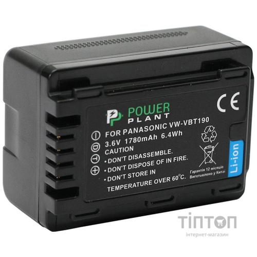 Акумулятор до фото/відео PowerPlant Panasonic VW-VBT190 (DV00DV1412)