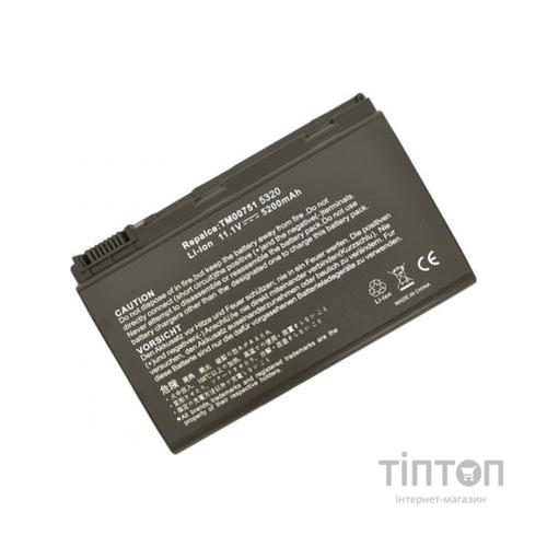 Акумулятор до ноутбука AlSoft Acer TM00741 5200mAh 6cell 11.1V Li-ion (A41015)