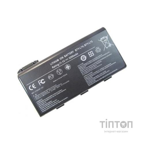 Акумулятор до ноутбука Alsoft MSI BTY-L74 5200mAh 6cell 11.1V Li-ion (A41554)
