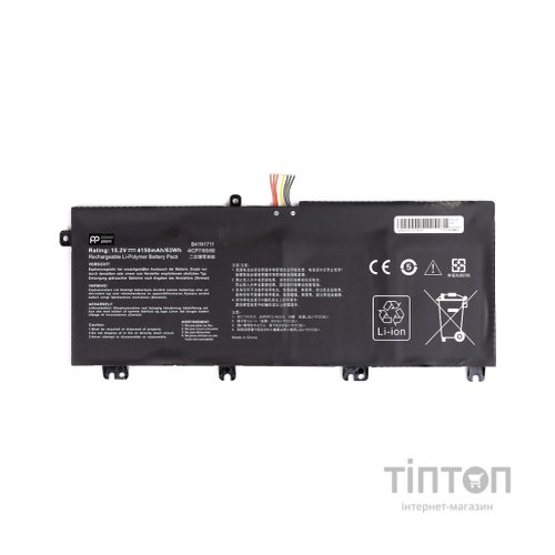 Акумулятор до ноутбука ASUS B41N1711-4S1P 15.2V 4150mAh PowerPlant (NB431670)