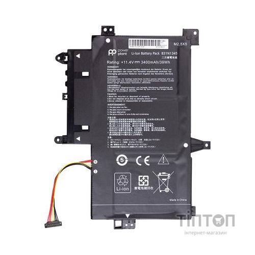 Акумулятор до ноутбука ASUS Transformer Book Flip TP500L (B31N1345) 11.4V 3400mAh PowerPlant (NB431373)