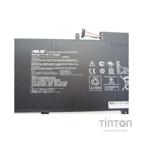 Акумулятор до ноутбука ASUS UX305FA C31N1411, 3830mAh (45Wh), 6cell, 11.4V, Li-ion (A47183)