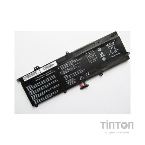 Акумулятор до ноутбука Asus X202E C21-X202, 5000mAh (37Wh), 4cell, 7.4V, Li-ion AlSoft (A47503)