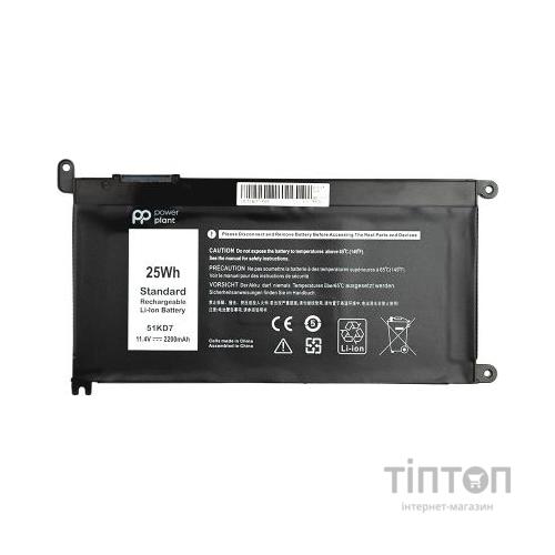 Акумулятор до ноутбука DELL Chromebook 3180 (51KD7) 11.4V 2200mAh PowerPlant (NB441266)