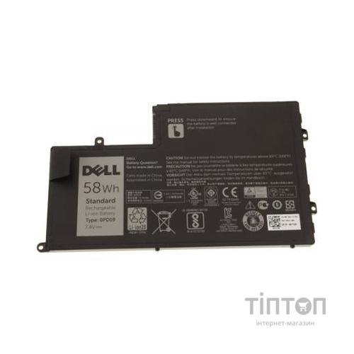 Акумулятор до ноутбука Dell Inspiron 15-5547 0PD19, 58Wh (7600mAh), 4cell, 7.4V, Li-ion (A47306)