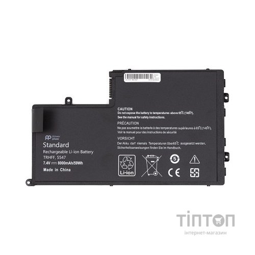 Акумулятор до ноутбука DELL Inspiron 15-5547 (TRHFF) 7.4V 8000mAh PowerPlant (NB441952)