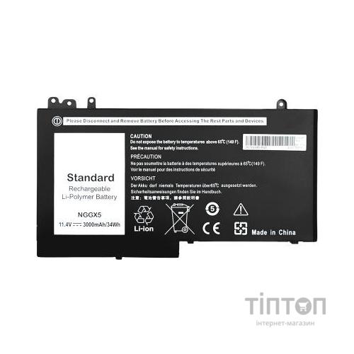 Акумулятор до ноутбука DELL Latitude 12 Series (NGGX5) 11.4V 3000mAh PowerPlant (NB441235)