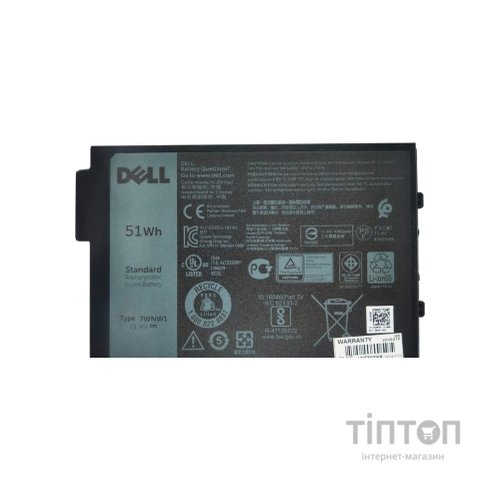Акумулятор до ноутбука Dell Latitude 54247WNW1, 51Wh(4342mAh), 3cell, 11.4V, Li-ion (A47716)