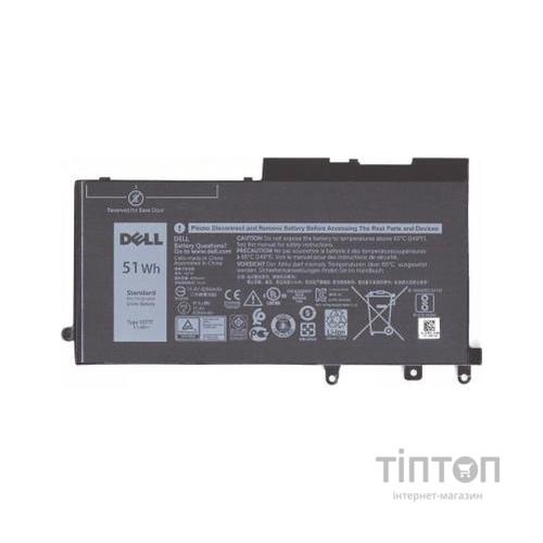 Акумулятор до ноутбука Dell Latitude 5480 93FTF (short), 4254mAh (51Wh), 3cell, 11.4V, L (A47311)