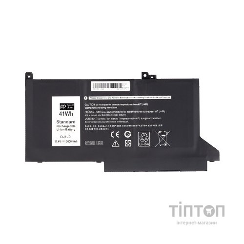 Акумулятор до ноутбука DELL Latitude 7280 (DJ1J0) 11.4V 3600mAh PowerPlant (NB441488)