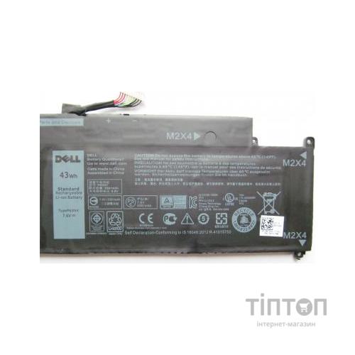 Акумулятор до ноутбука Dell Latitude E7370 P63NY, 43Wh (5381mAh), 4cell, 7.6V, Li-ion (A47223)