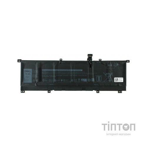 Акумулятор до ноутбука Dell XPS 15-9575 8N0T7, 75Wh (6254mAh), 6cell, 11.4V, Li-ion (A47604)
