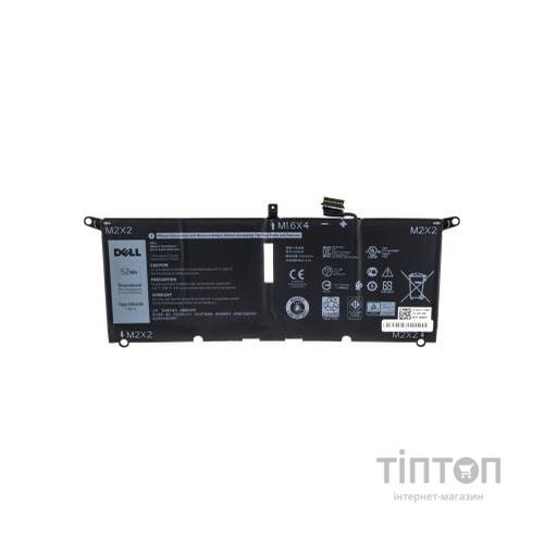 Акумулятор до ноутбука Dell XPS13-9370 DXGH8 52Wh (6500mAh), 4cell, 7.6V, Li-ion (A47543)
