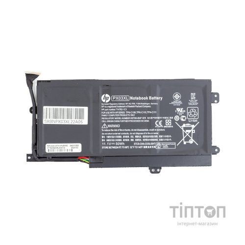 Акумулятор до ноутбука HP ENVY 14 Ultrabook (PX03XL) 11.1V 50Wh (NB461059)