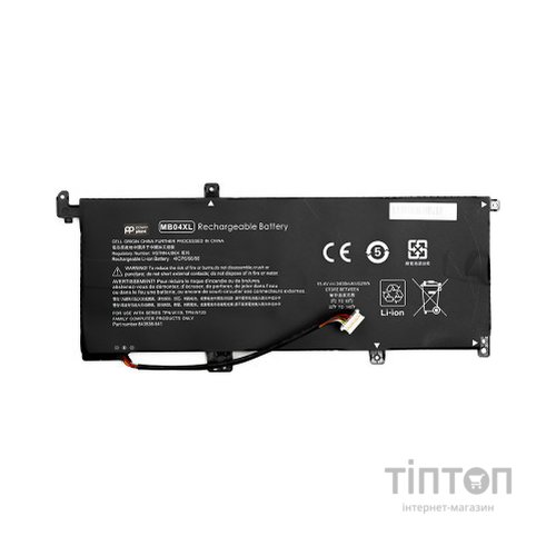 Акумулятор до ноутбука HP Envy X360 15 (MB04XL) 15.2V 3400mAh PowerPlant (NB461707)