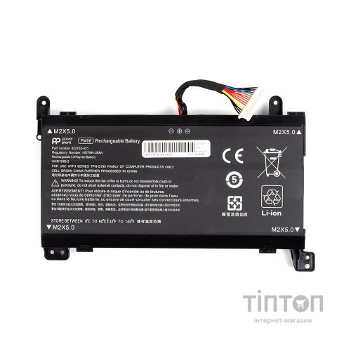 Акумулятор до ноутбука HP Omen 17 (FM08) 14.8V 5200mAh, 16 pin PowerPlant (NB461776)