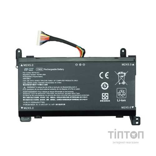 Акумулятор до ноутбука HP Omen 17 (FM08) 14.8V 5200mAh PowerPlant (NB461660)
