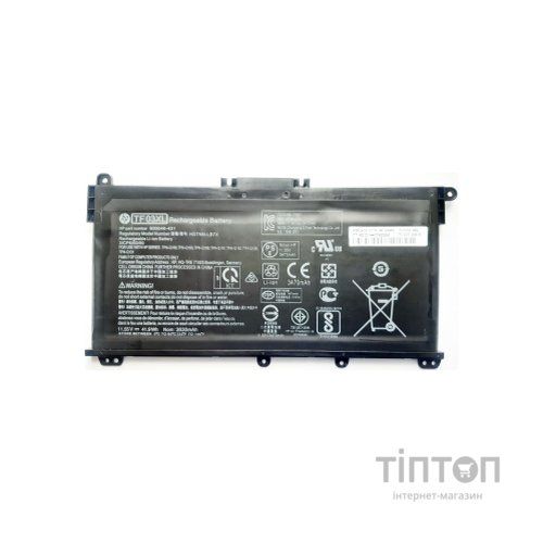 Акумулятор до ноутбука HP Pavilion 15-cd TF03XL, 3630mAh (41.9Wh), 3cell, 11.55V, Li-P (A47660)
