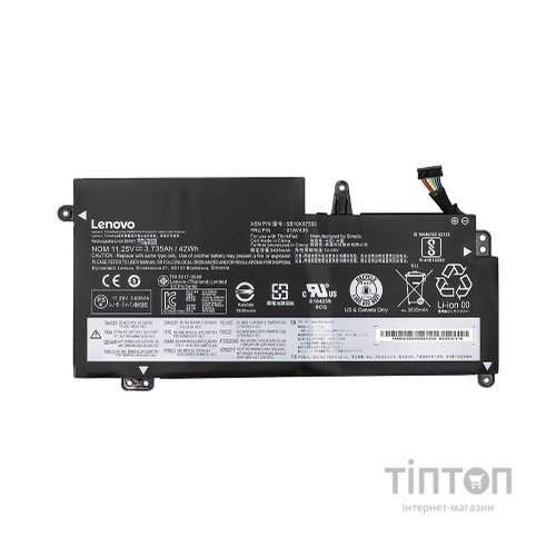 Акумулятор до ноутбука PowerPlant Lenovo ThinkPad S2 (01AV401) 11.4V 2700mAh (NB480661)