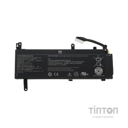 Акумулятор до ноутбука Xiaomi G15B01W (Mi Gaming Laptop 2019), 3620mAh (55.02Wh), 4cell, 1 (A47640)