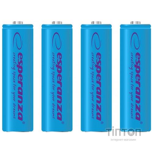 Акумулятор Esperanza AA 2000mAh Ni-MH * 4 blue (EZA104B)