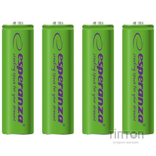 Акумулятор Esperanza AA 2000mAh Ni-MH * 4 green (EZA104G)