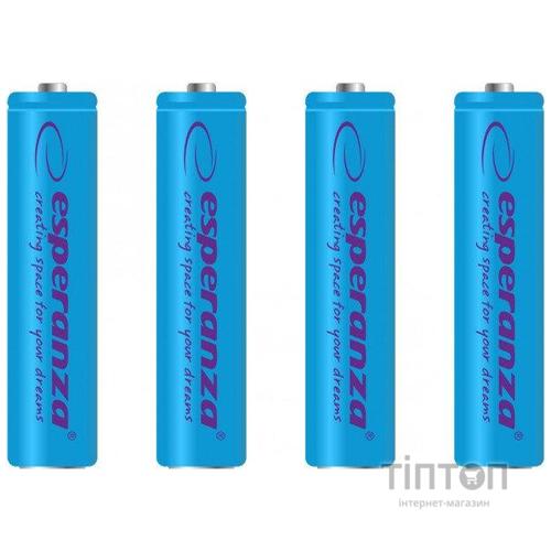 Акумулятор Esperanza AAA 1000mAh Ni-MH * 4 blue (EZA102B)