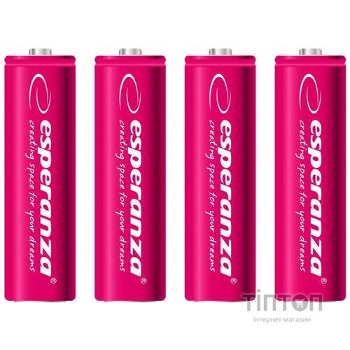 Акумулятор Esperanza AA 2000mAh Ni-MH * 4 red (EZA104R)