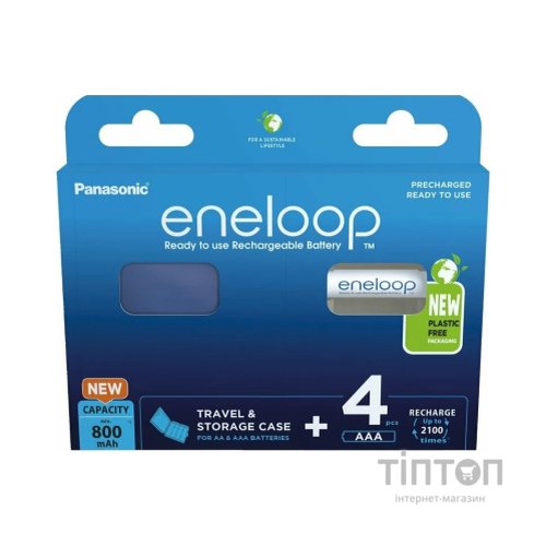 Акумулятор Panasonic Eneloop AAA 800mAh NI-MH * 4 + Сase (BK-4MCDEC4BE)