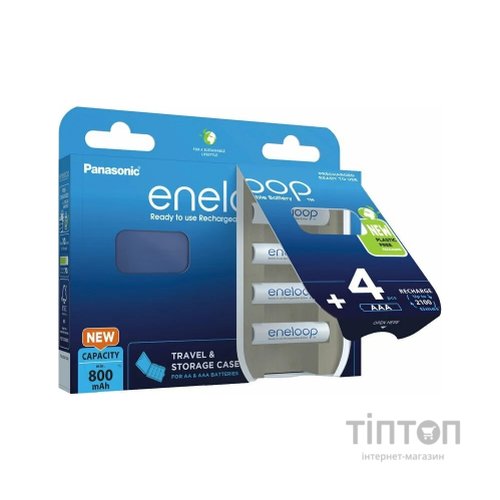 Акумулятор Panasonic Eneloop AAA 800mAh NI-MH * 4 + Сase (BK-4MCDEC4BE)