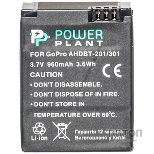 Акумулятор PowerPlant GoPro Hero 3, AHDBT-201, 301 (DV00DV1357)