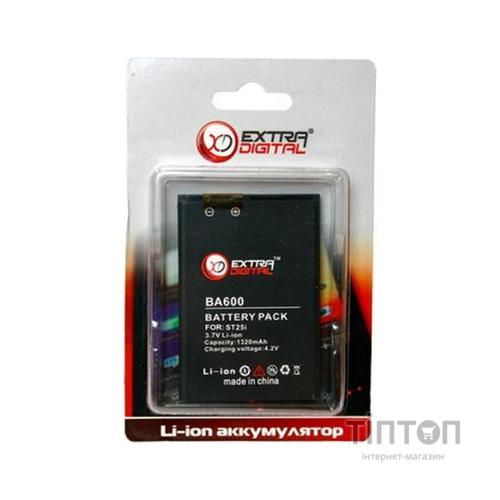 Акумуляторна батарея EXTRADIGITAL Sony Ericsson BA600 (1320 mAh) (BMS6344)
