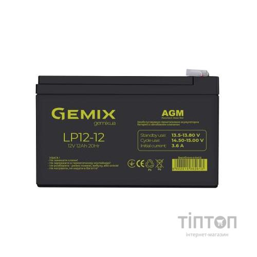 Акумуляторна батарея Gemix 12V 12Аh (LP12-12)
