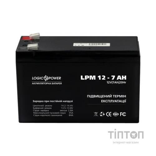 Акумуляторна батарея LogicPower LPM 12V 7Ah (3862)