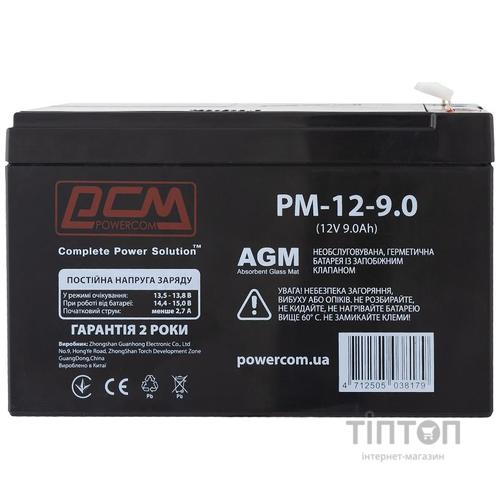 Акумуляторна батарея PowerCom 12V, 9.0 A