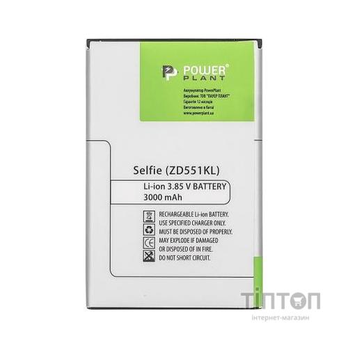 Акумуляторна батарея PowerPlant Asus ZenFone Selfie (ZD551KL) 3000mAh (SM120079)