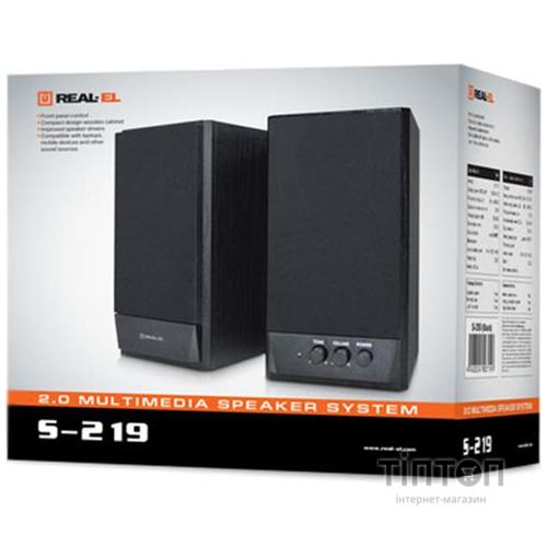 Акустическая система REAL-EL S-219 Black UAH