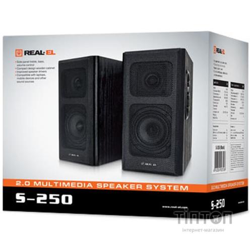 Акустическая система REAL-EL S-250 Black UAH