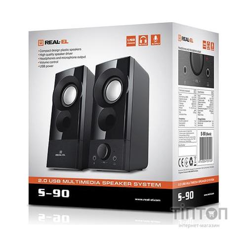 Акустическая система REAL-EL S-90 Black UAH