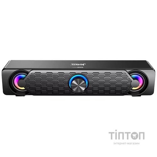 Акустична система 1.0 Jedel S-511 2x3W RGB_LED-Light 3,5"/USB Black 320x67x68mm)