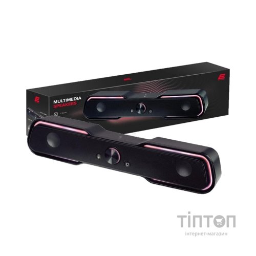 Акустична система 2E PCS101 RGB 2.0 USB Black (2E-PCS101BK)