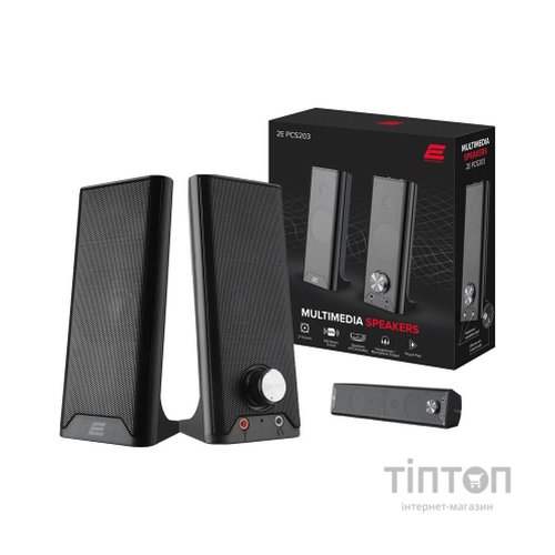 Акустична система 2E PCS203 USB Metal Black (2E-PCS203BK)